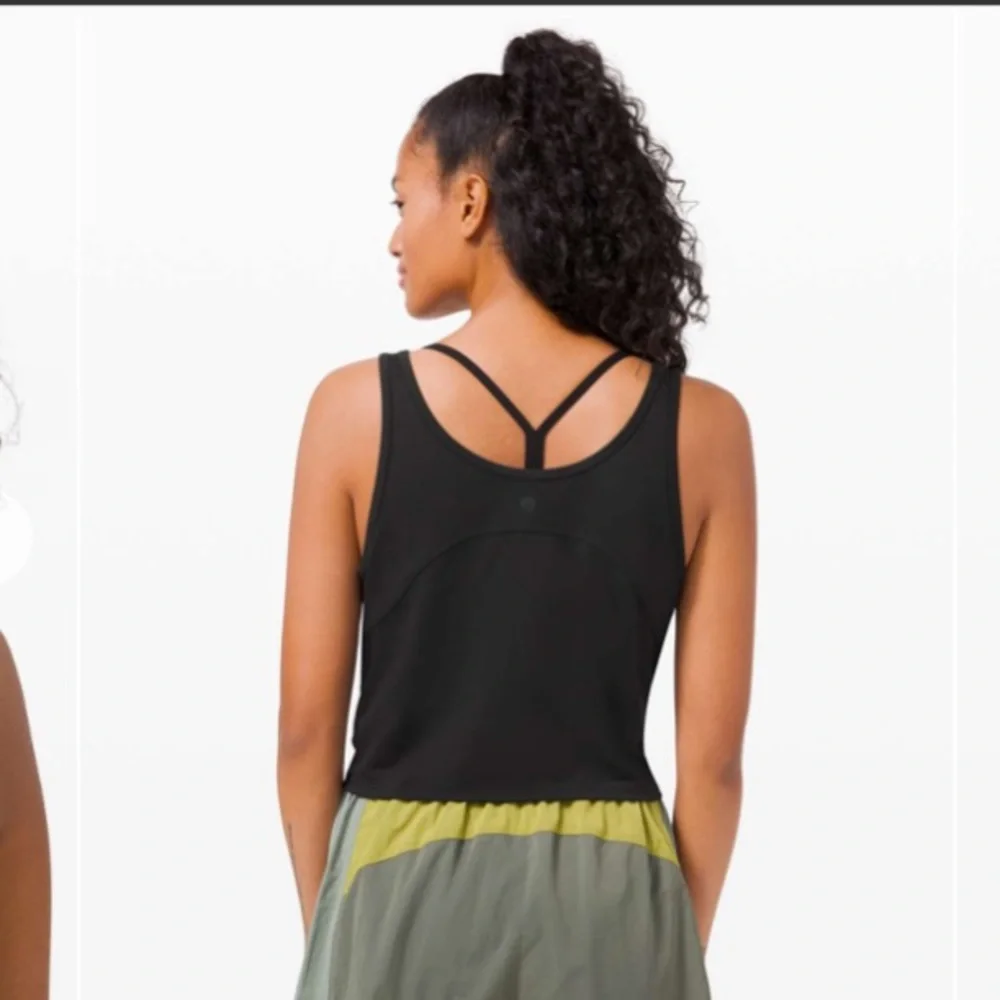 Lululemon Cropped Henley Tank Top - Picture 2 of 10